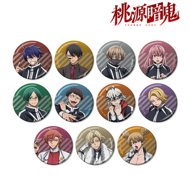 桃源暗鬼 トレーディングメタリック缶バッジ【BOX】（2025年11月上旬以降発売予定）