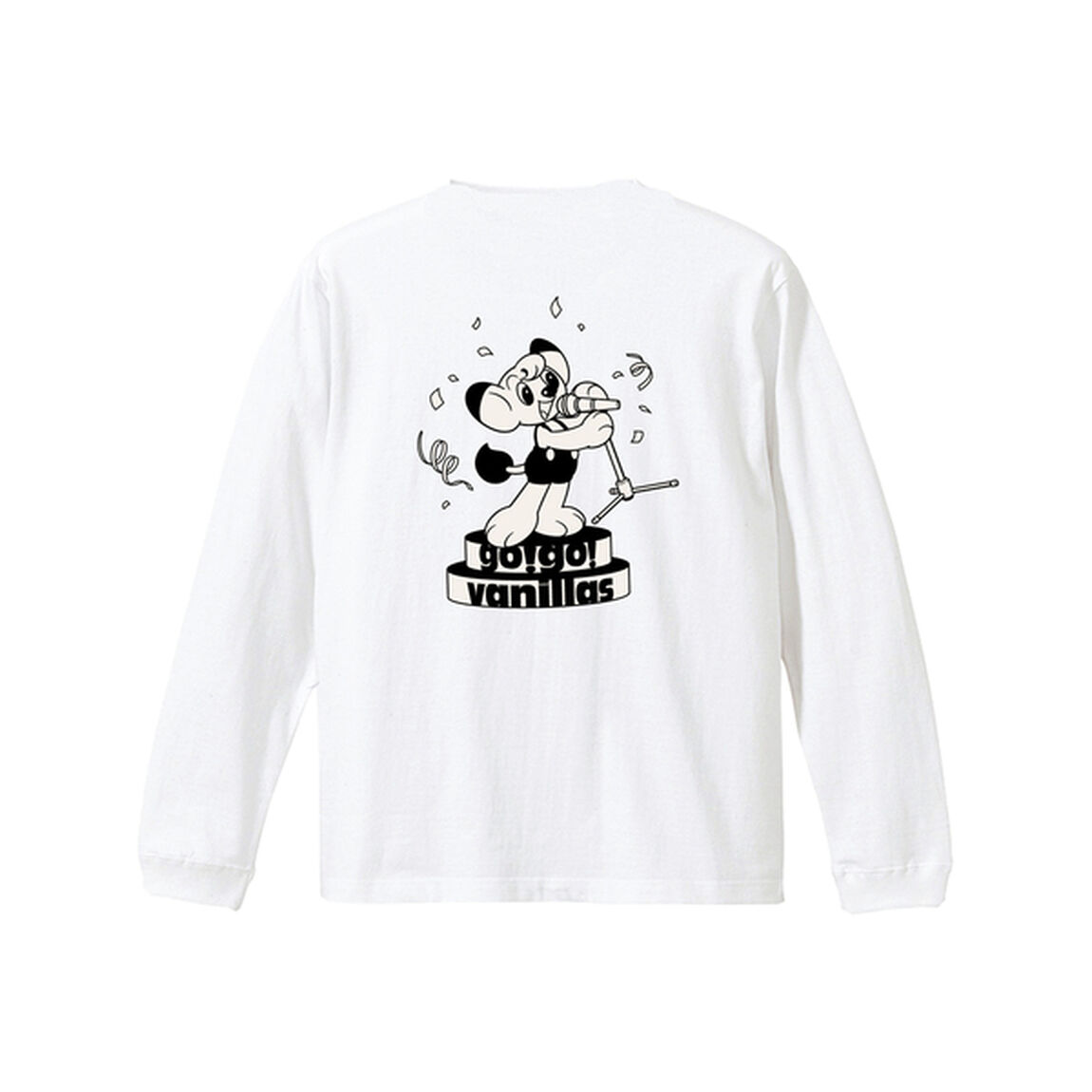 【go!go!vanillas】レオ コラボ LONG SLEEVE SHIRT WHITE Sサイズ