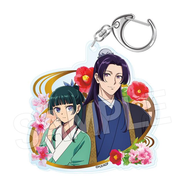 薬屋のひとりごと フラワーモチーフVol.3　アクリルキーホルダー　猫猫&壬氏A（2026年10月以降発売予定）
