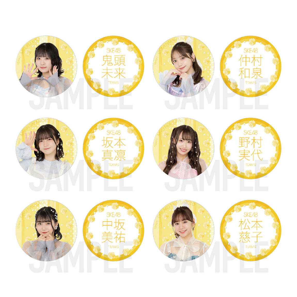【SKE48】11 野村 実代「愛のホログラム」缶バッジ（2個セット）