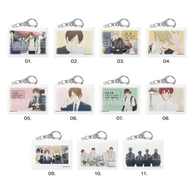 【クールドジ男子】ミニチュアキャンバスキーホルダー /01 第1弾(全11種)【単品】（2023年3月下旬以降発売予定）