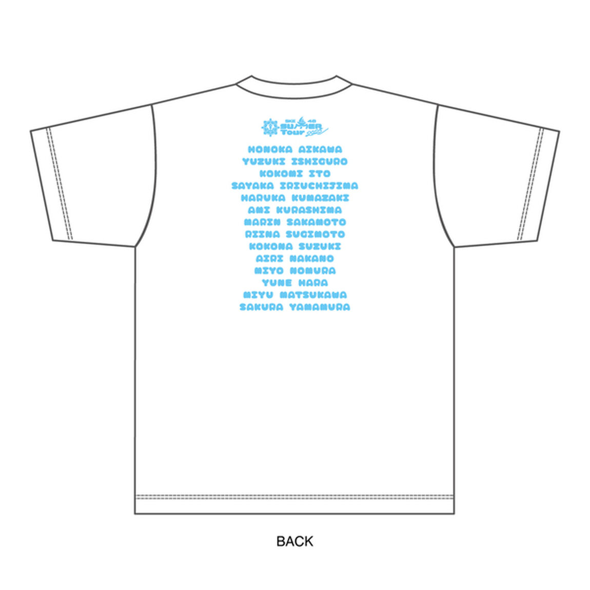 【SKE48】【チームS】SKE48 SUMMER Tour 2025チーム別Tシャツ（XXL）
