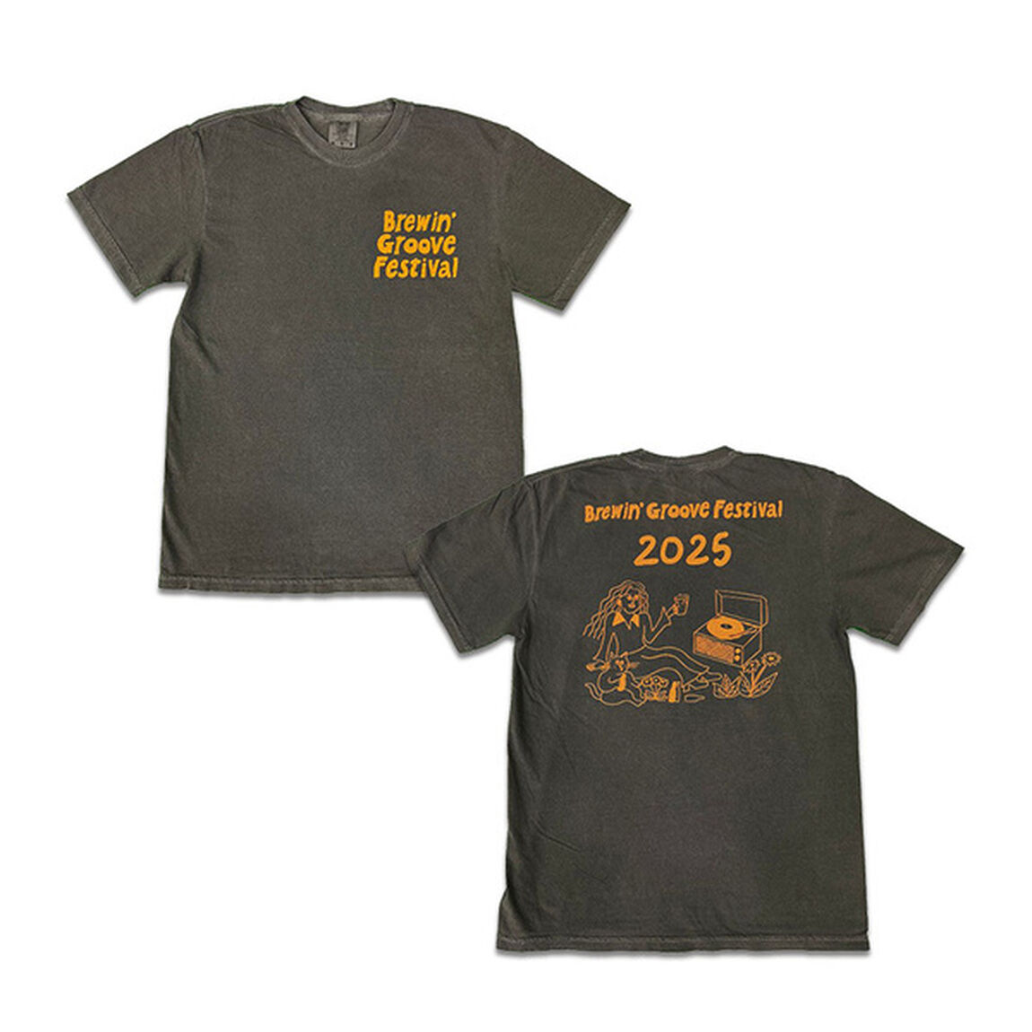 Brewin&rsquo; Groove Festival オフィシャルTシャツ グレー XLサイズ＋ステッカー（3枚入り）セット