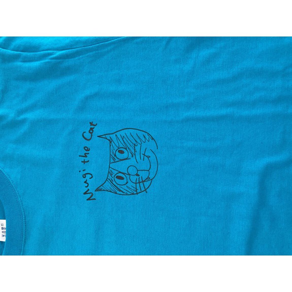 むぎ（猫）／さとしが描いたむぎTシャツ Lサイズ