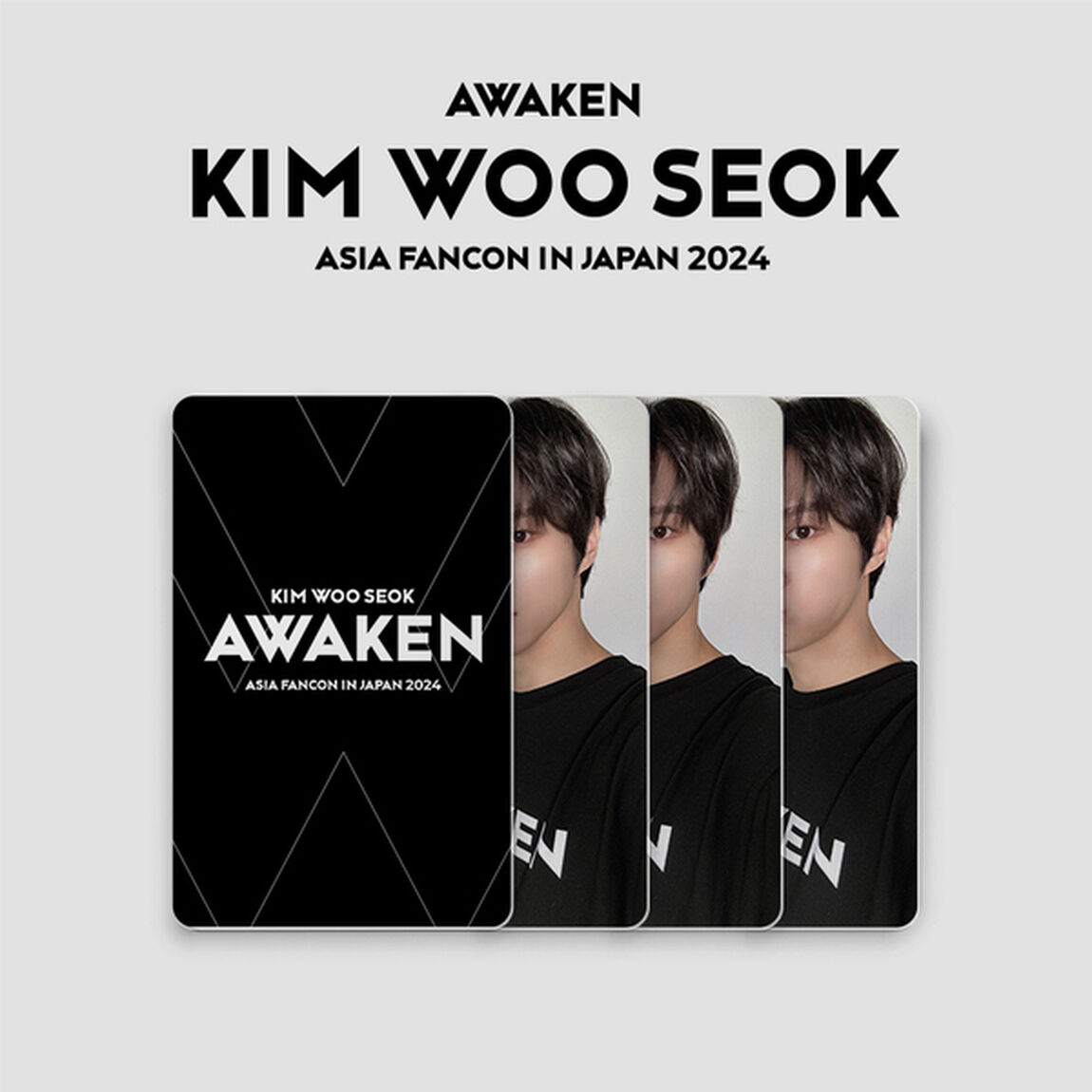 【キム・ウソク】『KIM WOO SEOK ASIA FANCON IN JAPAN 2024 AWAKEN』 Tシャツ/フォトカード3枚1セット