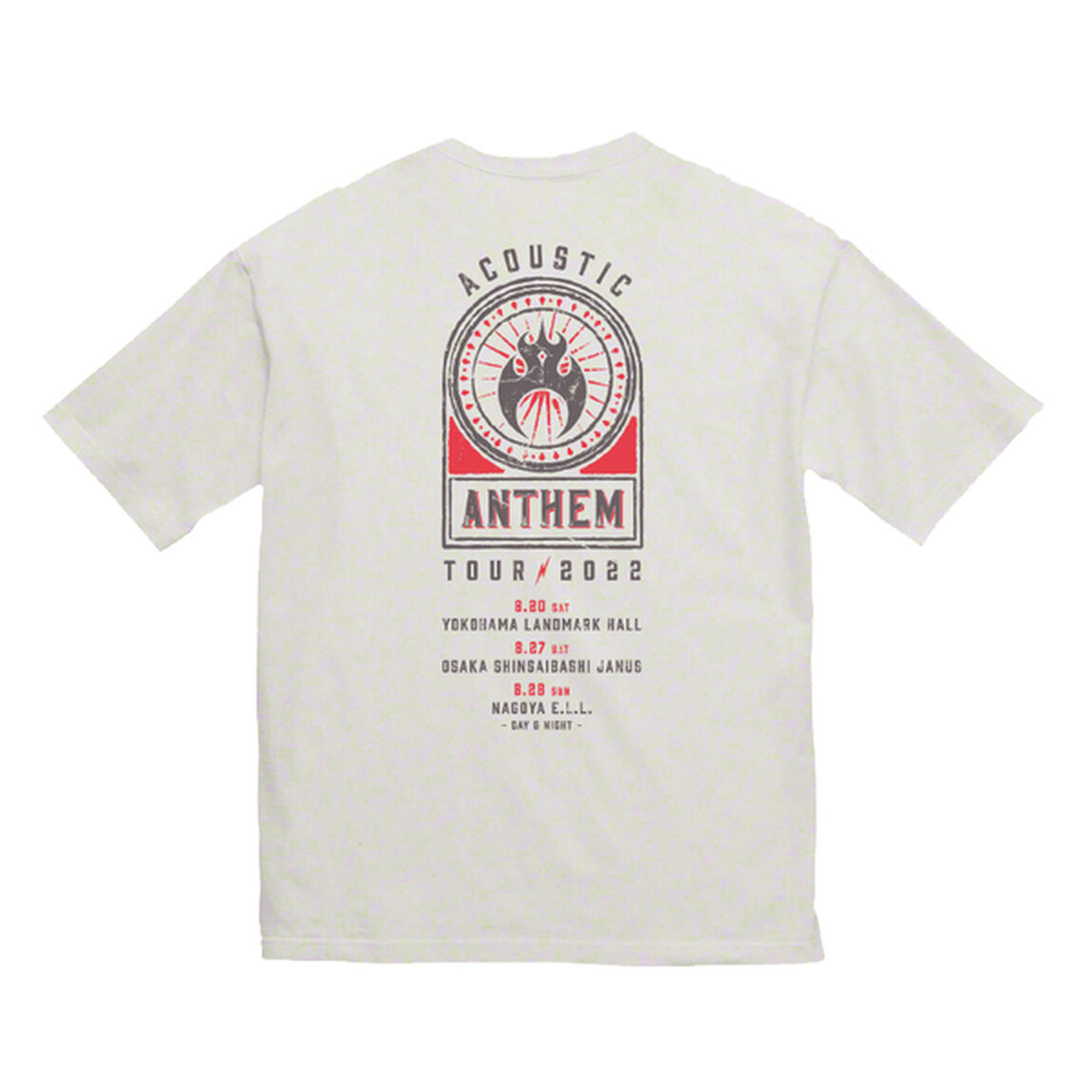 【ANTHEM】ACOUSTIC ANTHEM &rdquo;Tour 2022&rdquo;　BIGシルエットTシャツ（ホワイト）Sサイズ