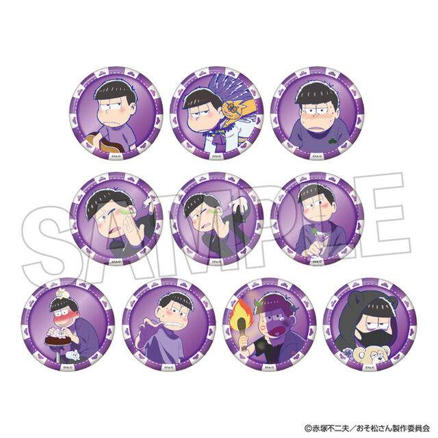 おそ松さん　トレーディング缶バッジ　一松BOX【単品】（2026年1月以降発売予定）
