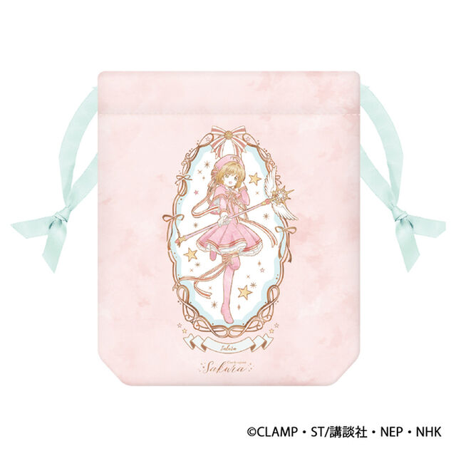 巾着　ピンク　カードキャプターさくら（2025年9月上旬以降発売予定）