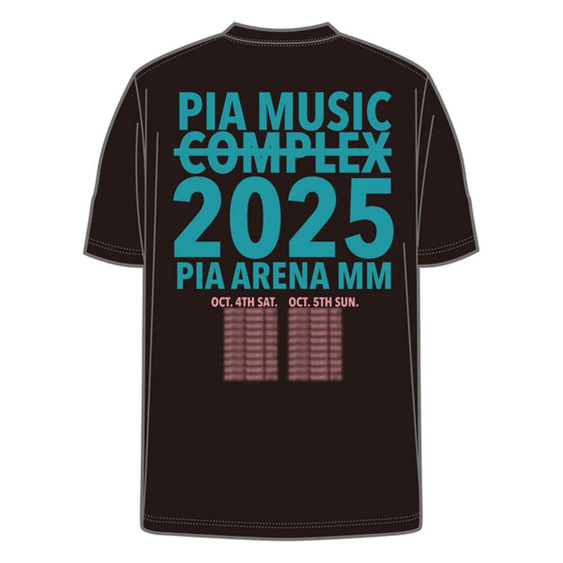 PIA FES 2025 オリジナルロゴTシャツ 黒 S