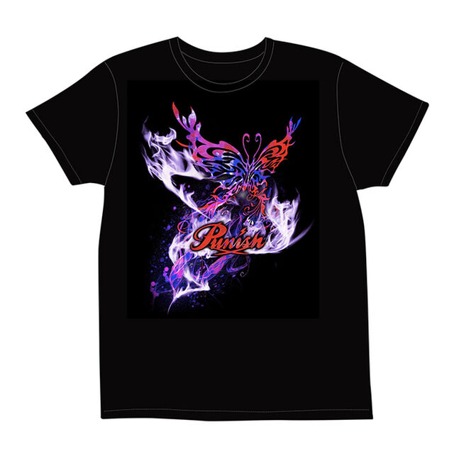 【PUNISH】Yoko Kubota Design&Produce PUNISH Fire Butterfly Tシャツ　Mサイズ（フォトカード付）