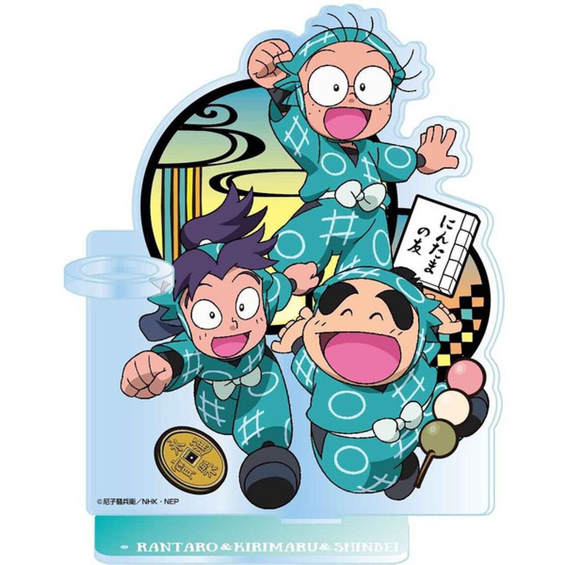 忍たま乱太郎　切り絵シリーズ　アクリルペンスタンド　乱太郎＆きり丸＆しんべヱ