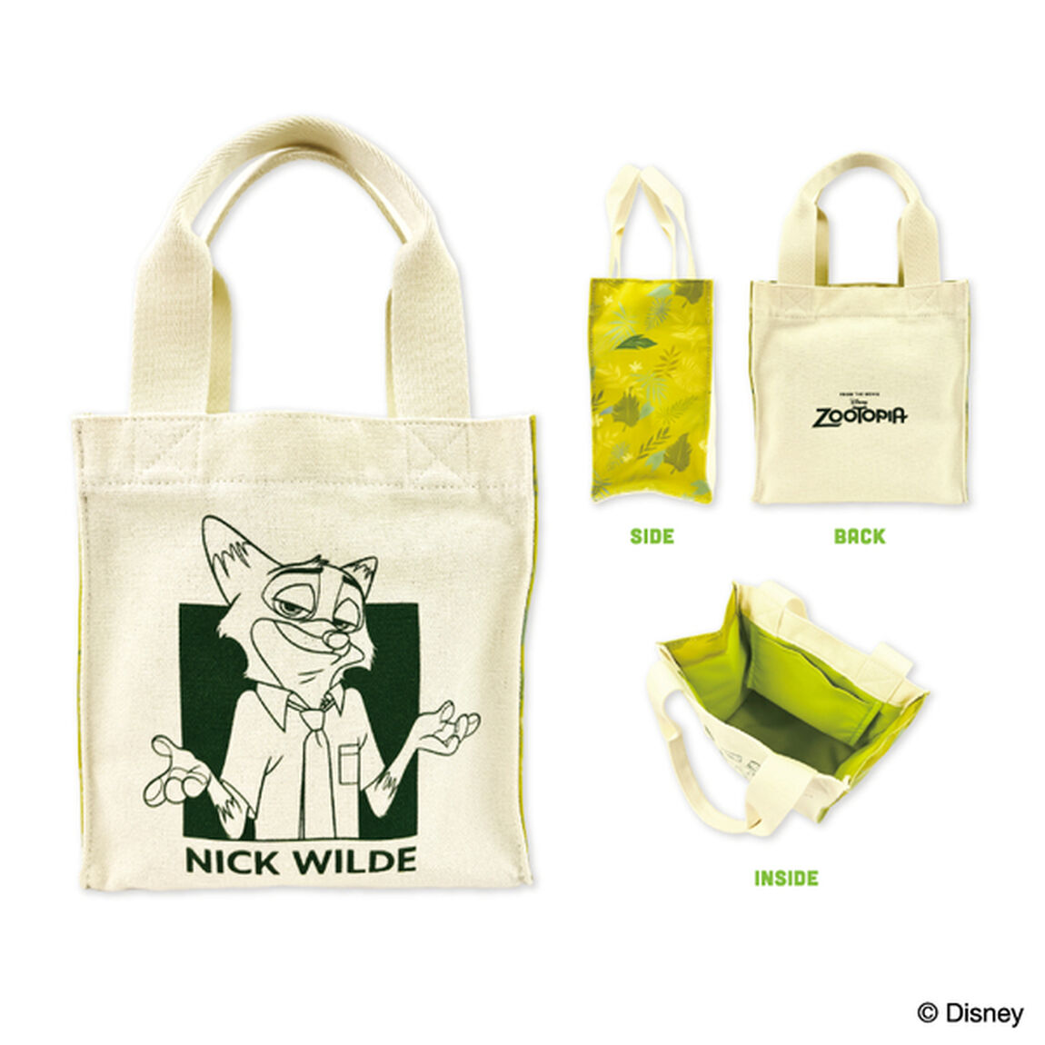 ミニスクエアトート　ニック　GR　ズートピア