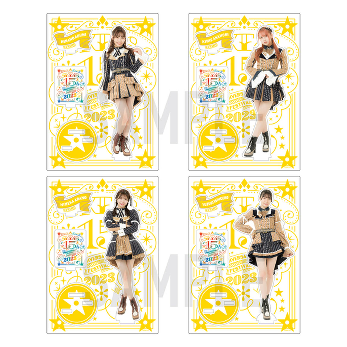 【SKE48】3荒野姫楓 アクリルスタンド（15th Anniversary ver.）