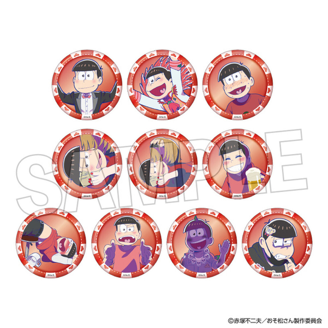 おそ松さん　トレーディング缶バッジ　おそ松BOX【単品】（2026年1月以降発売予定）