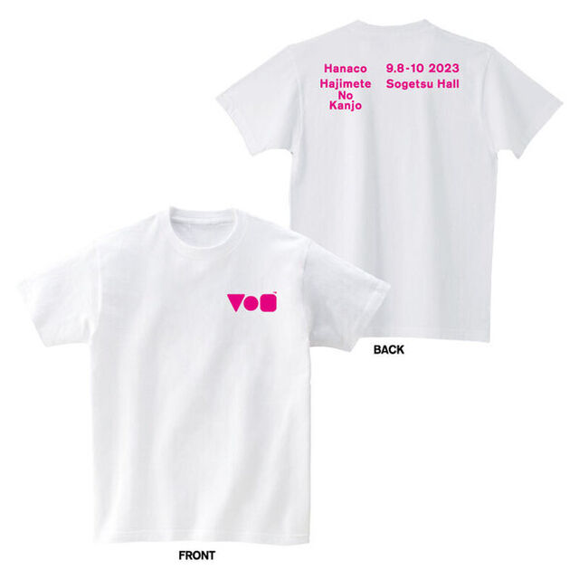 ハナコ／はじめての感情Tシャツ(ピンク)／M