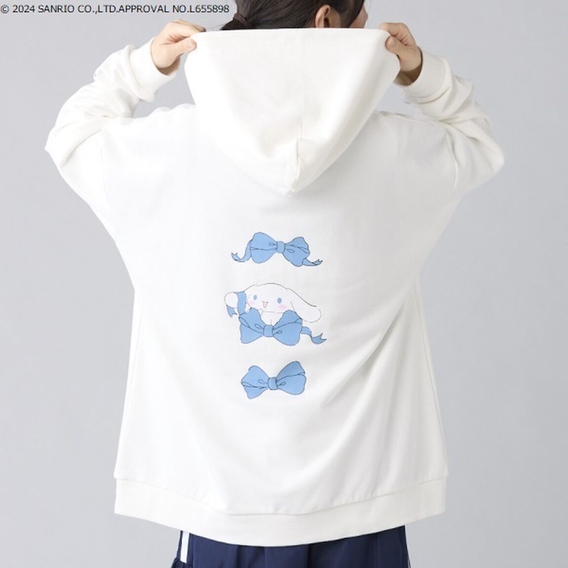 【セブンネット限定】シナモロール&times;jouetie　フーディー　ホワイト