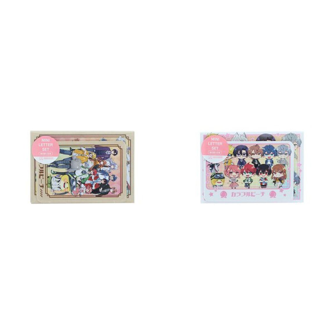 香り付きミニレターセット　カラフルピーチ　クラフト＆グラデーション