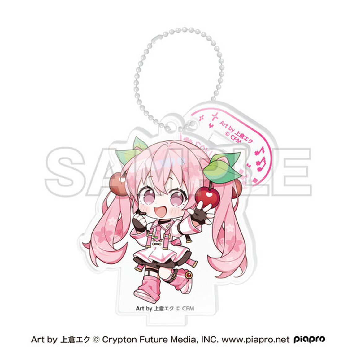 「桜ミク&times;Shibuya Sakura Stage」 ミニキャラスタンドキーホルダー A（2026年10月以降発売予定）