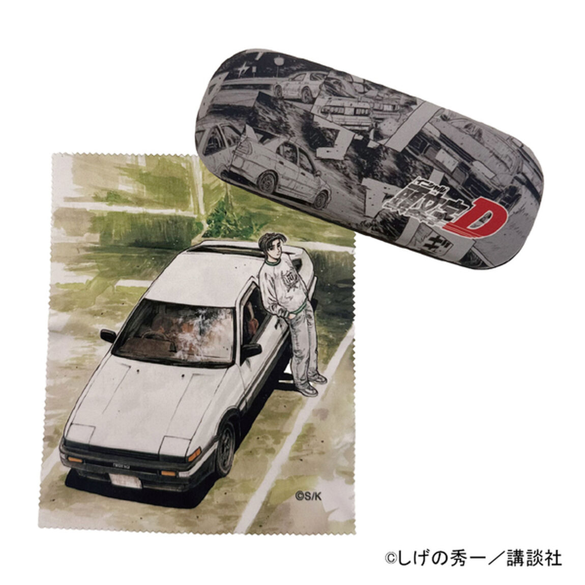 メガネケース(クロス付き)　ロゴ　頭文字D（2026年8月下旬以降発売予定）