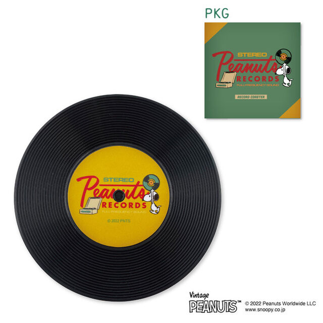 レコードコースター　キャリー　レコード　スヌーピー
