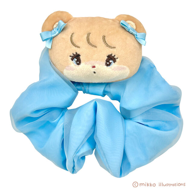 ぬいぐるみ付シュシュ　ラテ　mikko illustrations
