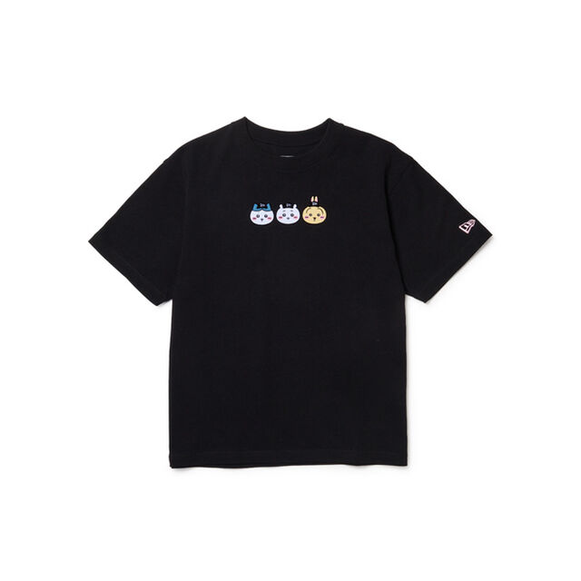 キッズ Youth 半袖 コットン Tシャツ ちいかわ / ちいかわ・ハチワレ・うさぎ ブラック Sizes：160
