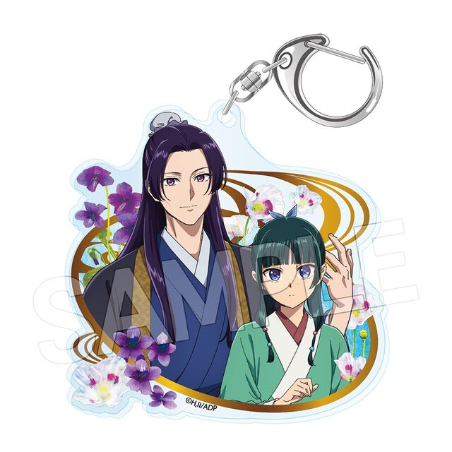 薬屋のひとりごと フラワーモチーフVol.3　アクリルキーホルダー　猫猫&壬氏B（2026年10月以降発売予定）