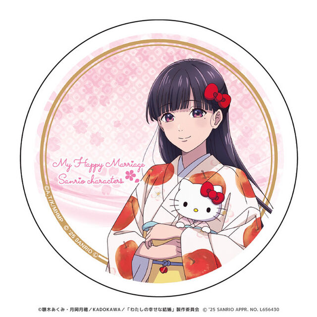わたしの幸せな結婚&times;サンリオキャラクターズ 陶器コースター 斎森美世&times;ハローキティ