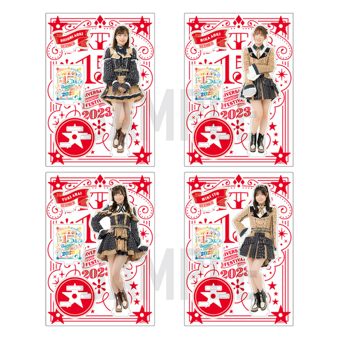 【SKE48】17青木莉樺 アクリルスタンド（15th Anniversary ver.）