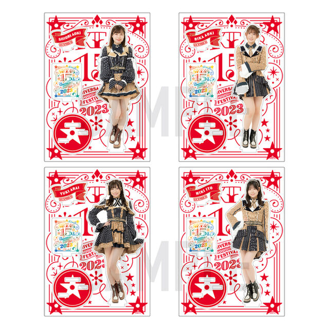 【SKE48】17青木莉樺 アクリルスタンド（15th Anniversary ver.）