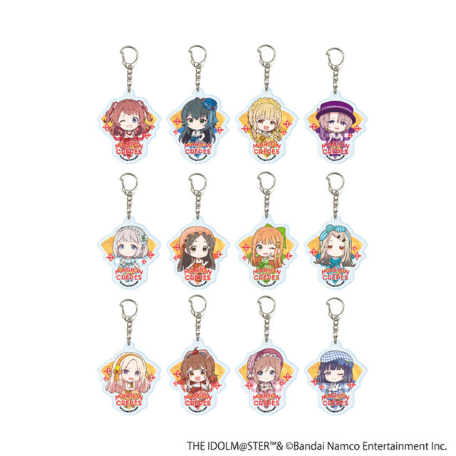 アクリルキーホルダー「学園アイドルマスター」03/クレープ風ドレスver. トレーディング(全12種)(ミニキャライラスト)【単品】（2025年6月以降発売予定）