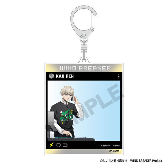WIND BREAKER　SNS風アクリルキーホルダー　梶蓮　バンド（2025年6月以降発売予定）