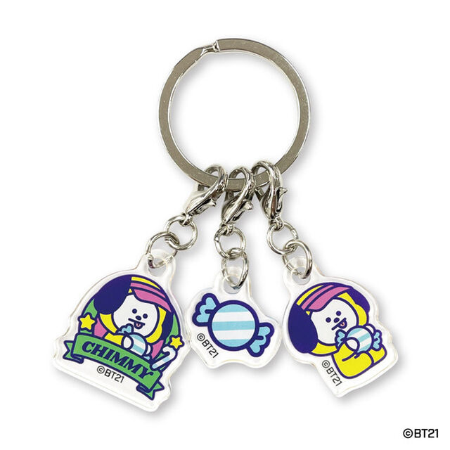 ３連アクリルキーホルダー　CHIMMY　BT21