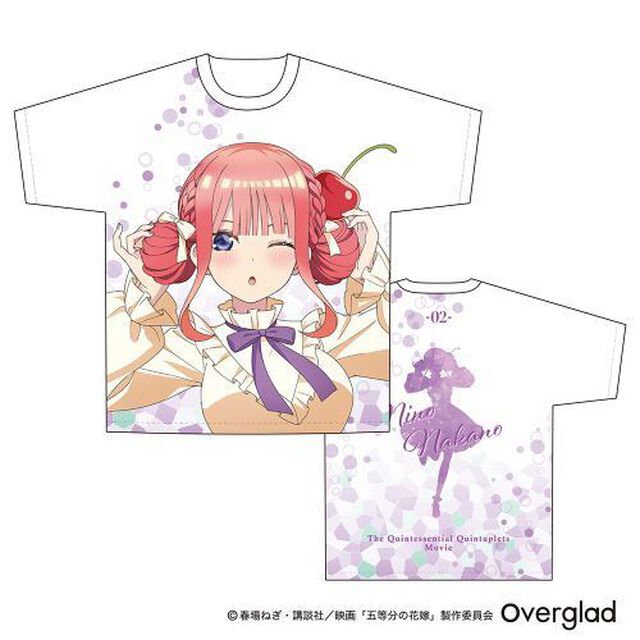 フルグラフィックＴシャツ ＸＬ　中野二乃　クリームソーダver.　五等分の花嫁（2023年9月上旬以降発売予定）