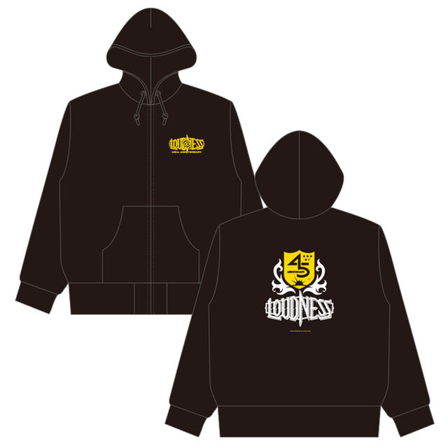 【LOUDNESS】45th Anniversary Tour 2025-2026 Chapter1 &rdquo;THE BIRTHDAY EVE&rdquo; 「Zip Up HOODIE」ブラック（Lサイズ）