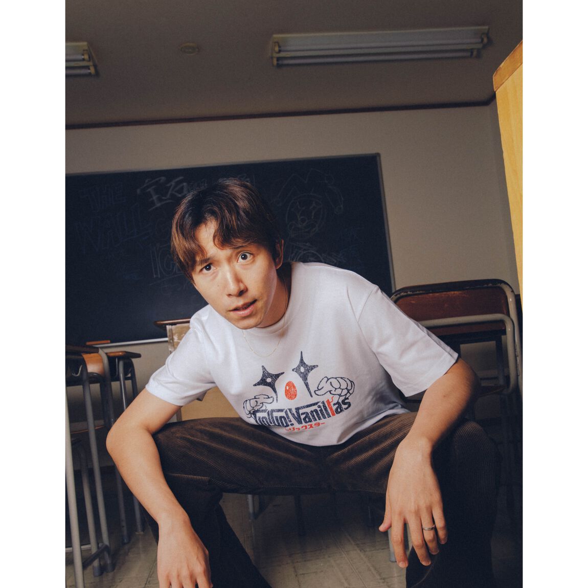 【go!go!vanillas】トリックスター Tシャツ WHITE Lサイズ