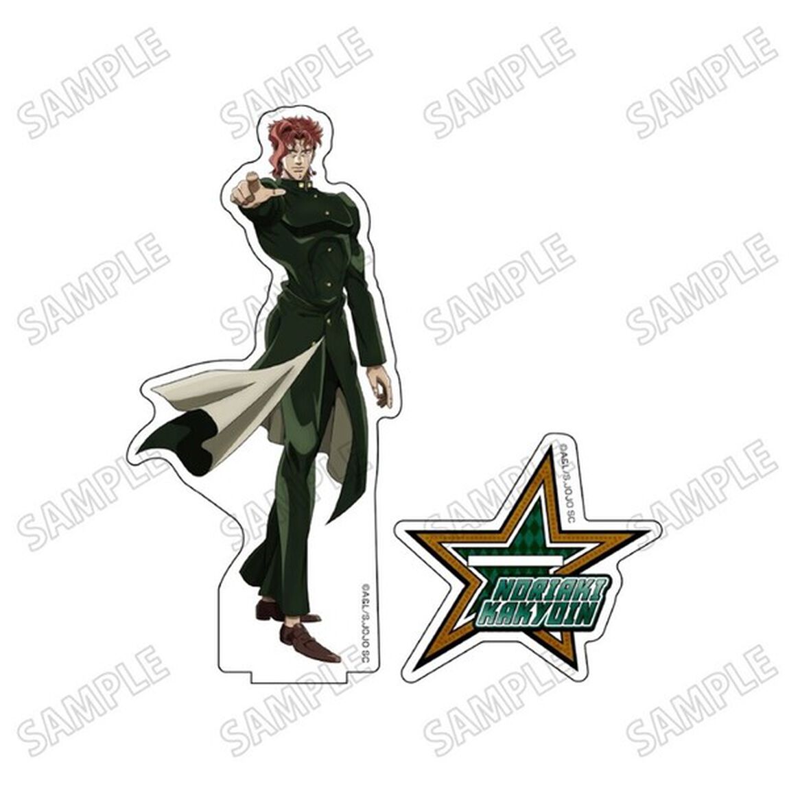 アニメ『ジョジョの奇妙な冒険 スターダストクルセイダース』 描き下ろしBIGアクリルスタンド【JF25】２花京院典明