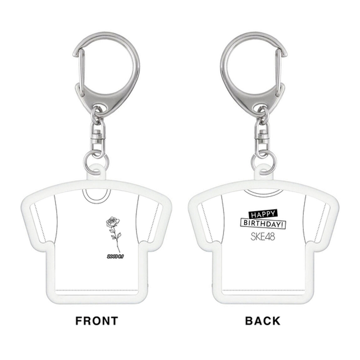 【SKE48】鬼頭未来　生誕記念Tシャツ型アクリルキーホルダー（2024年8月度）