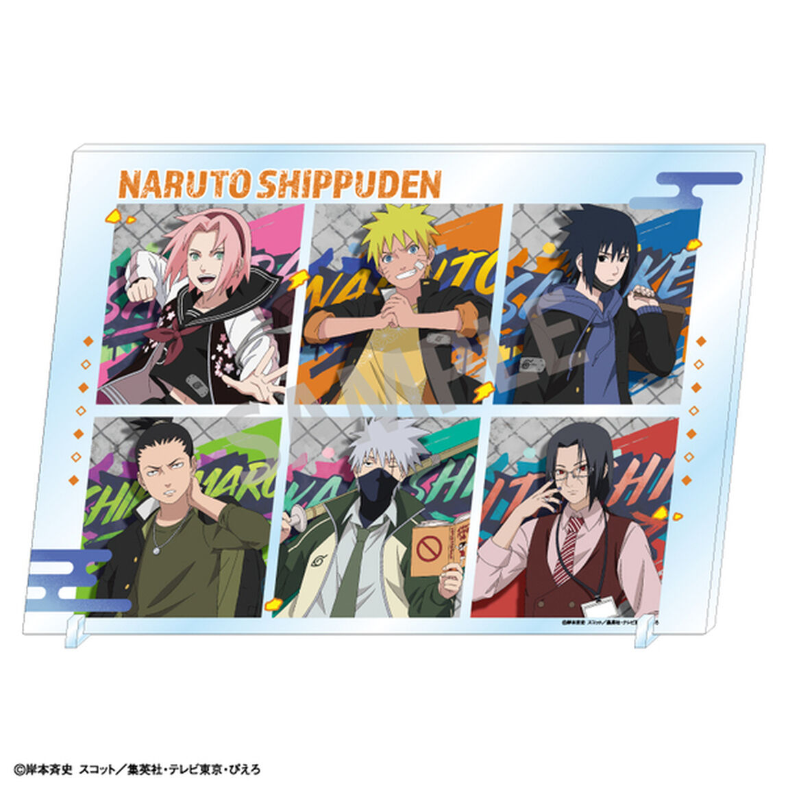 NARUTO-ナルト- 疾風伝 A4アクリルパネル／学園
