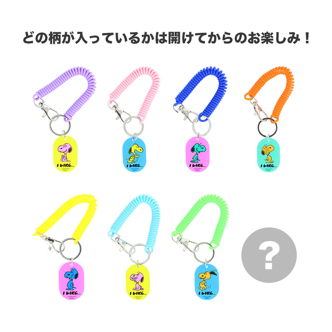 コイルキーホルダー　PEANUTS