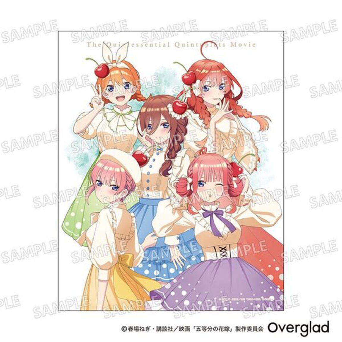 キャンバスアート　クリームソーダver.（集合）　五等分の花嫁（2024年4月中旬発売予定）