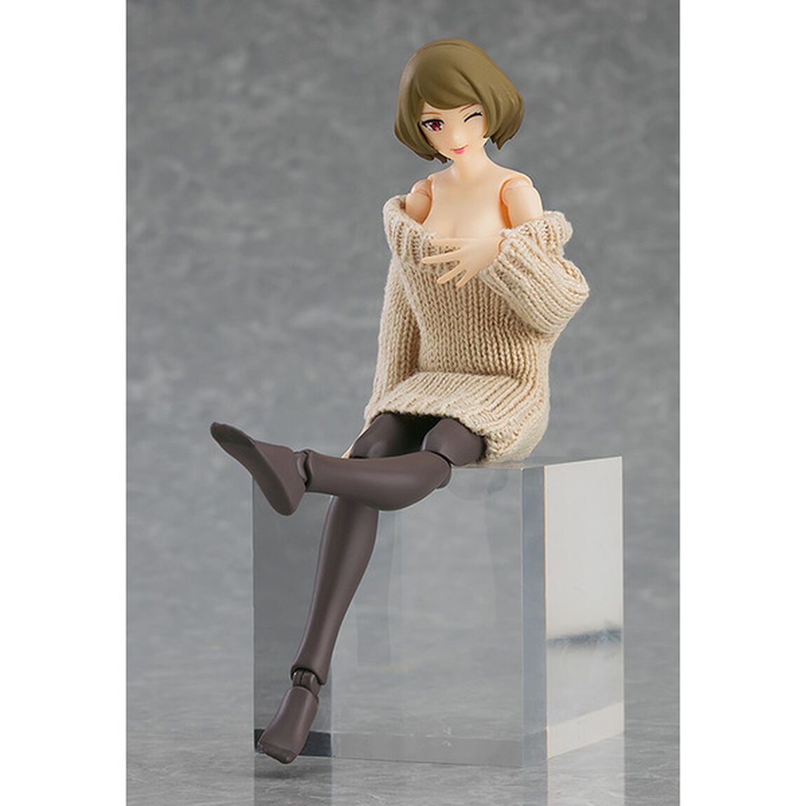 figma Styles  オフショルセーターワンピ（ベージュ）（2023年5月発売予定）