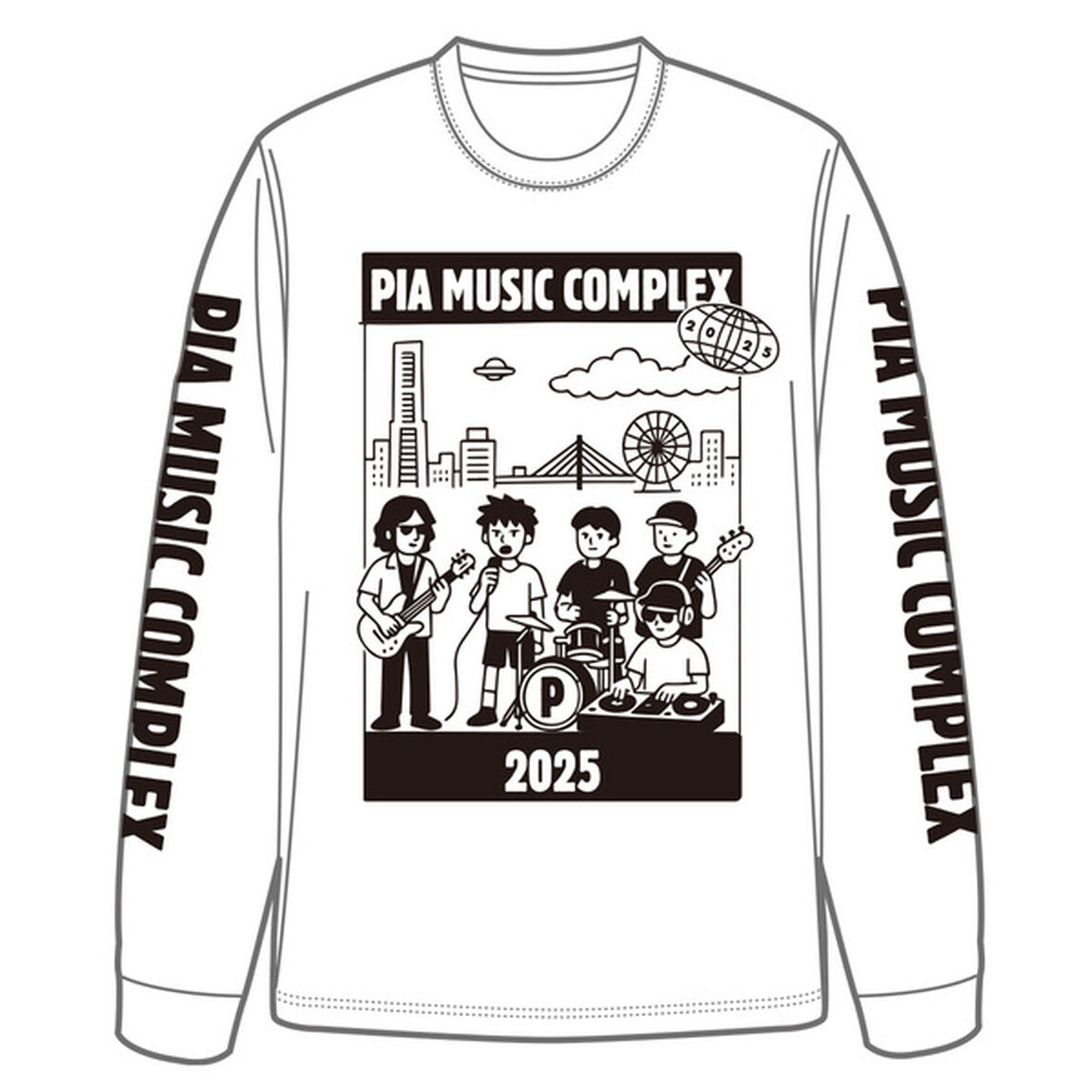 PIA FES 2025 ロングＴシャツ 白 S