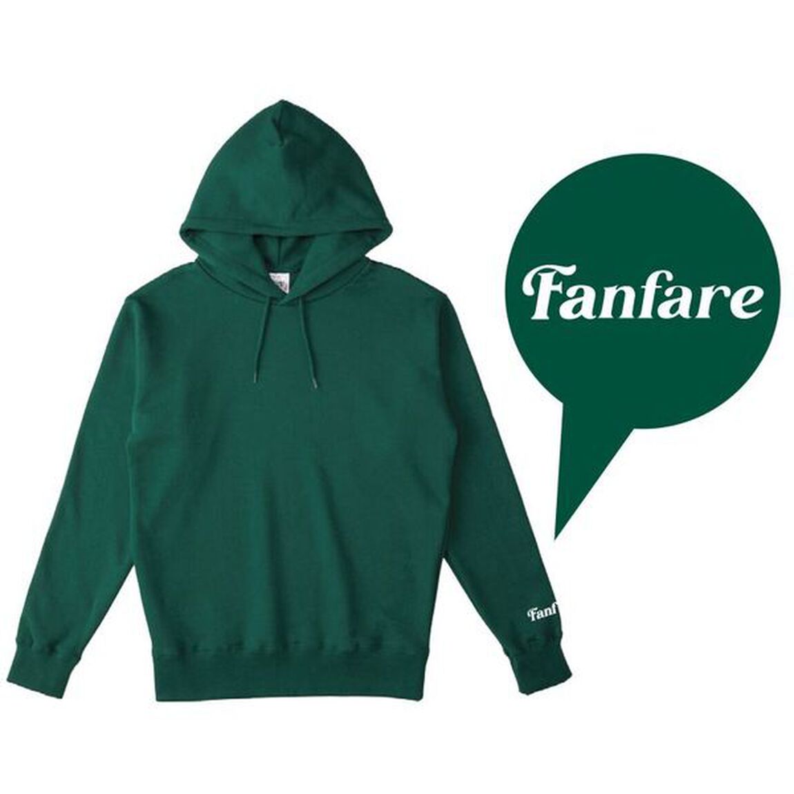 Little Glee Monster/Fanfare パーカー/アイビーグリーン/S