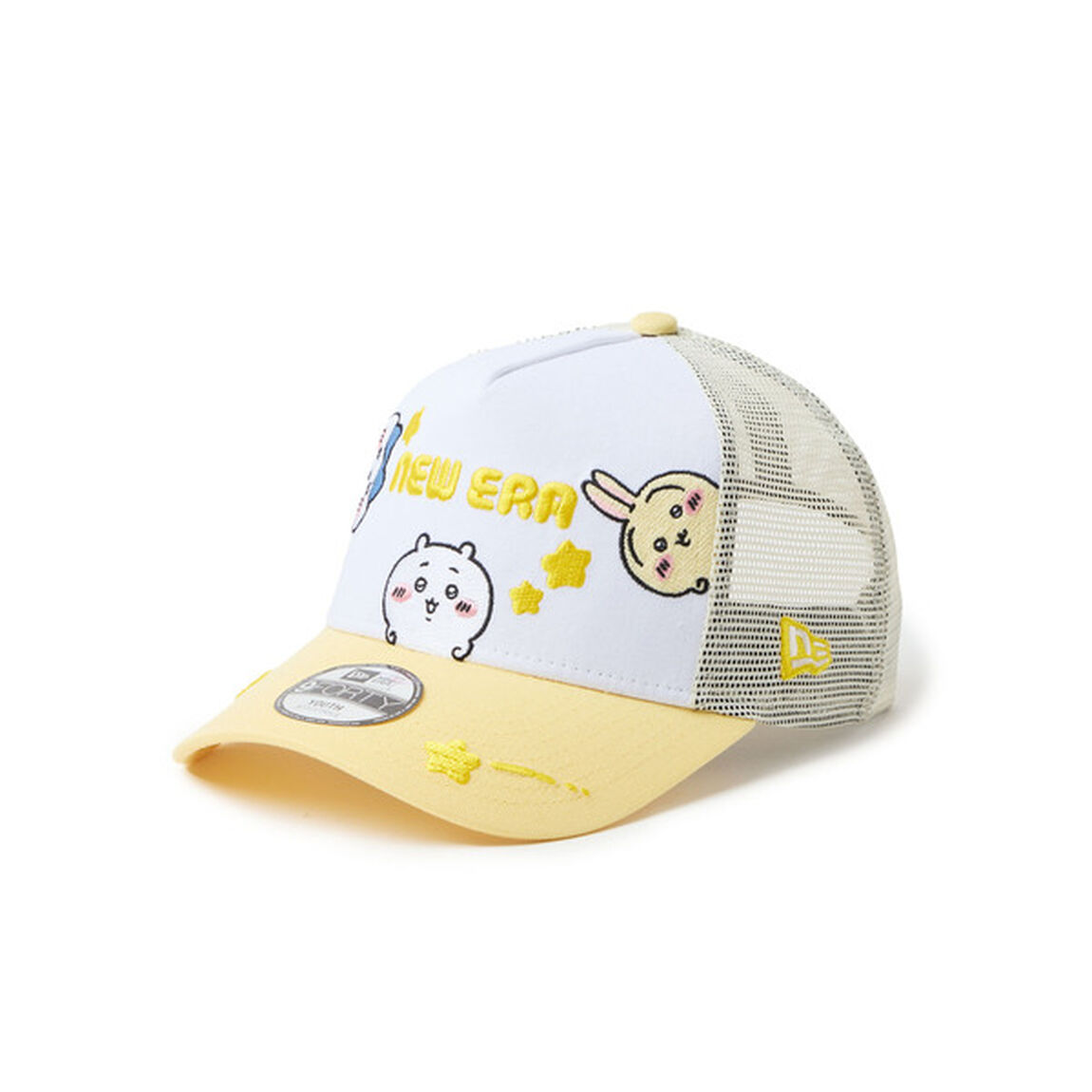 キッズ Youth 9FORTY A-Frame トラッカー ちいかわ / ちいかわ・ハチワレ・うさぎ ホワイト/ソフトイエローYTH