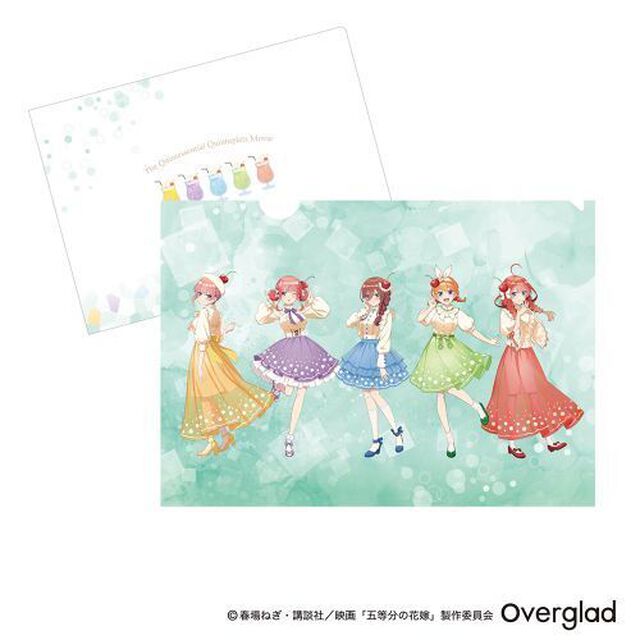 A4クリアファイル　集合　クリームソーダver.　五等分の花嫁