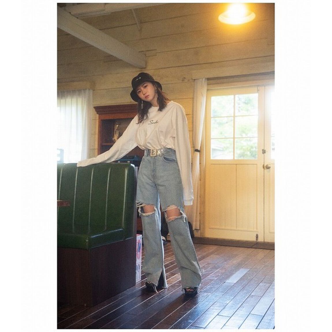 T.Y.F.E smile L/S Tシャツ WHT M