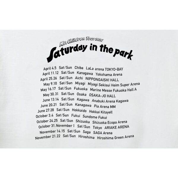 Mr.Children Tour 2026 ラベルTシャツ ホワイト XS - 通販｜セブン