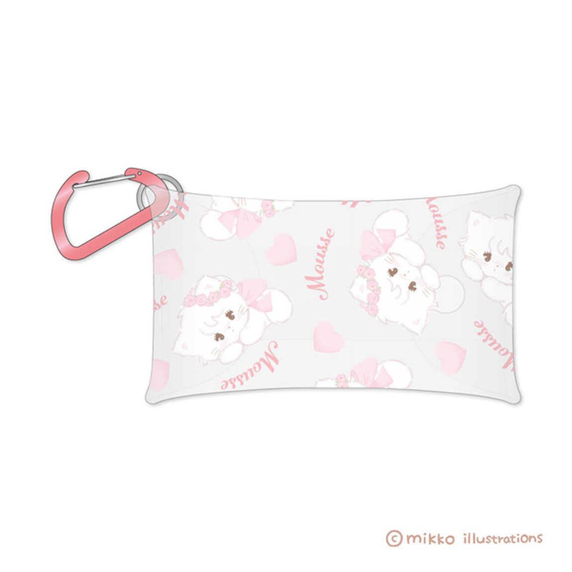 クリアマルチケースＳ セット　【ムース】・【キャミー】　mikko illustrations