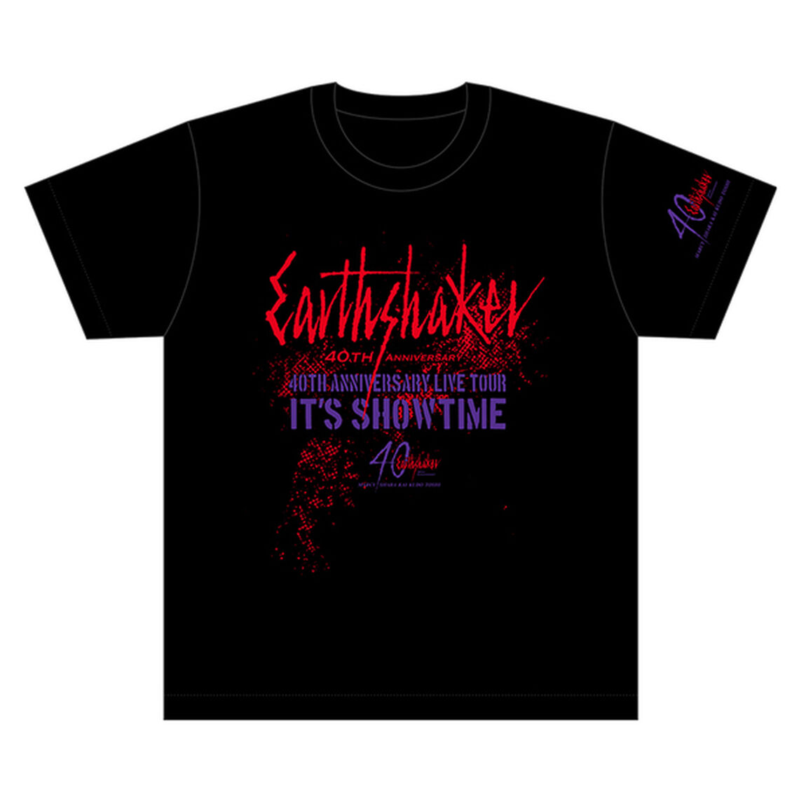 【EARTHSHAKER】 IT'S SHOWTIME ツアーグッズ Tシャツ ブラック Lサイズ